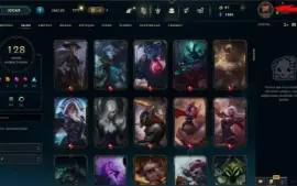 Conta league of legends|Level 315| 128 Skins | + 100 champ