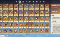 CONTA IMENSA/KEQING/FALCÃO/DILLUC C1/RAIDEN/QIQI/JEAN/HARPA