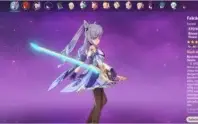 CONTA IMENSA/KEQING/FALCÃO/DILLUC C1/RAIDEN/QIQI/JEAN/HARPA