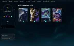 CONTA MASTER WINRATE BOM, SÓ SKIN BOA
