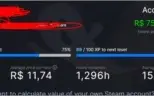 Conta steam top csgo + 76 jogos