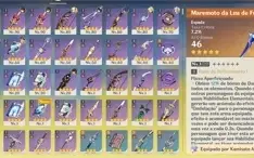 AYATO, ARMA DELE, VENTI, RAIDEN, XIAO, ZONGHLI + 5 ESTRELAS