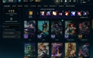 Unranked com 45 Champs e 79 Skins ( MAIN SUP )