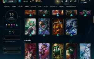 Unranked com 45 Champs e 79 Skins ( MAIN SUP )