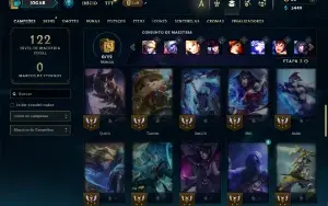 Unranked com 45 Champs e 79 Skins ( MAIN SUP )