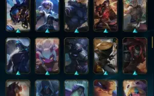LvL 327 - 105 Skins - 141 Champs + Valorant 2 passes Skins