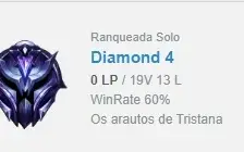 Conta d4, 60% winrate