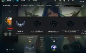 Conta LOL - PRATA 4 MMR BOM - 22 personagem - 6 skins "4 ep"