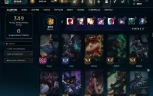 Bronze 1 com 150 Champs e 96 Skins