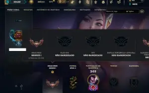 Bronze 1 com 150 Champs e 96 Skins