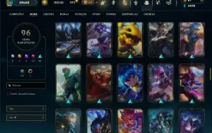 Bronze 1 com 150 Champs e 96 Skins
