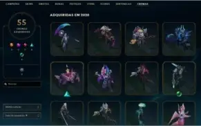 Conta league of legends lvl 387 todos os champs 504 skins