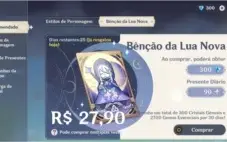 Ayaka, Eula,Jean (com skin), Qiqi e Benção Lua Nova