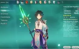 Genshin Impact - Xiao + Lança de Jade + Ganyu
