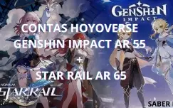 Conta Hoyoverse - Genshin Impact R55 E Star Rail R65 /Juntas