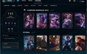 Conta diamante 1 112 campeões 145 skins ELISE VITORIOSA