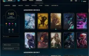 Conta diamante 1 112 campeões 145 skins ELISE VITORIOSA