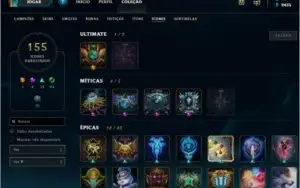 Conta diamante 1 112 campeões 145 skins ELISE VITORIOSA