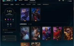 Conta diamante 1 112 campeões 145 skins ELISE VITORIOSA