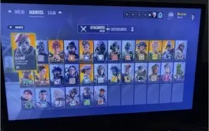 CONTA RAINBOW SIX PS4, MUITAS SKINS!!!