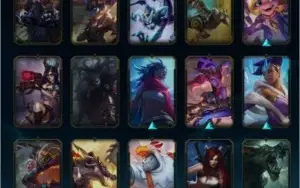 conta lol e valorant, 217 skins
