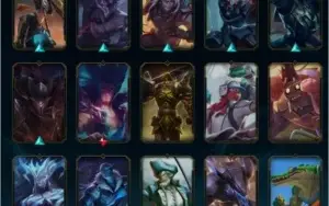 conta lol e valorant, 217 skins