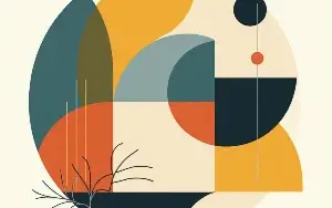 Coleção de Estampas Geométricas Abstratas para Camisetas