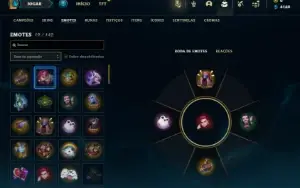 Ouro 3 com 40 Champs e 10 Skins