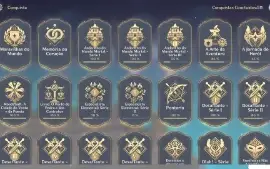 CONTA Genshin Impact RANK 55 Com 8 Personagens 5*