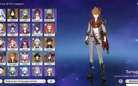 CONTA Genshin Impact RANK 55 Com 8 Personagens 5*