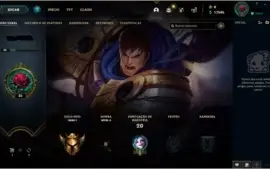 Conta LoL, Gold I, Smurf 64% de win rate.