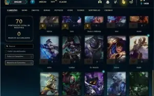 Conta prata 2 com 35 Champs e 2 Skins
