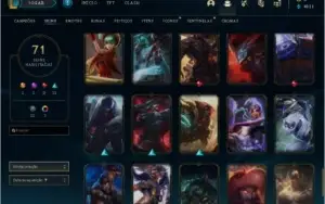 Conta LOL Diamante IV com 71 skins e 90 campeões
