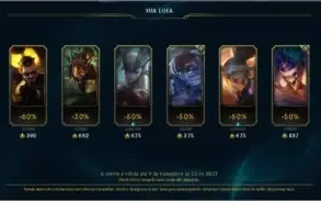 Conta LOL Diamante IV com 71 skins e 90 campeões