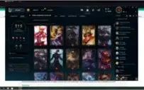 conta lol  com 215 skin