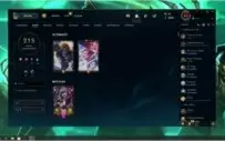 conta lol  com 215 skin