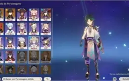 AR 43 Xiao + Lança jade, Zhongli, Diluc e Mona