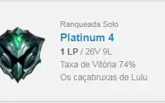 Conta platina 4 smurf 74% 20k EA