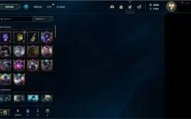 Conta league of legends, 1305 skins