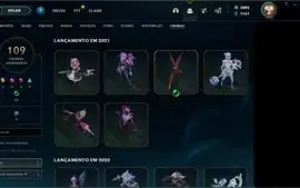 Conta league of legends, 1305 skins