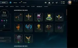 Conta league of legends, 1305 skins