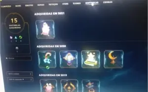 Conta lol platina 3 100+ skins PROMOÇÃO