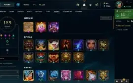 Conta de League of Legends e Valorant