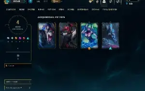 Ouro 3 com 50 Champs e 4 Skins