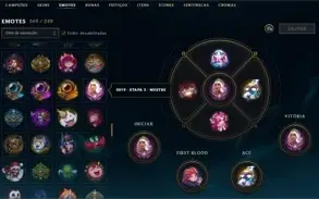 Conta de LoL Platina, com emote de mestre e eterno em todos