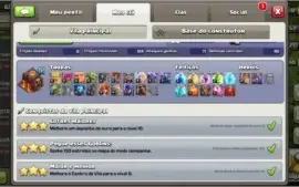 3 contas clash of Clans