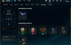 CONTA PLATINA 4 COM HECARIM LANCEIRO ZERO - SKIN MÍTICA