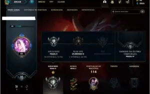 Conta prata 2 com 20 skins e 63 champs