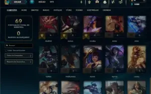 Prata 4 com 55 Champs e 16 Skins