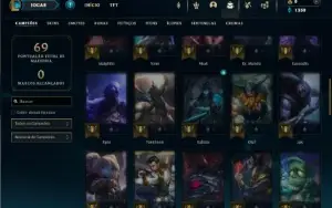 Prata 4 com 55 Champs e 16 Skins